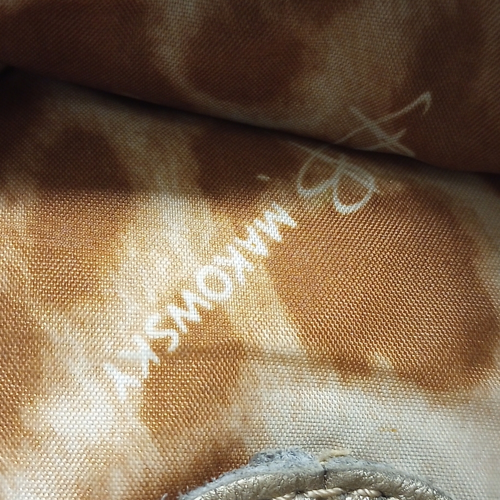 B Makowsky Gold Tone Leather Bag - Picture 14 of 17